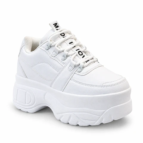 ZAPATILLA MUJER PU BLANCO CORD