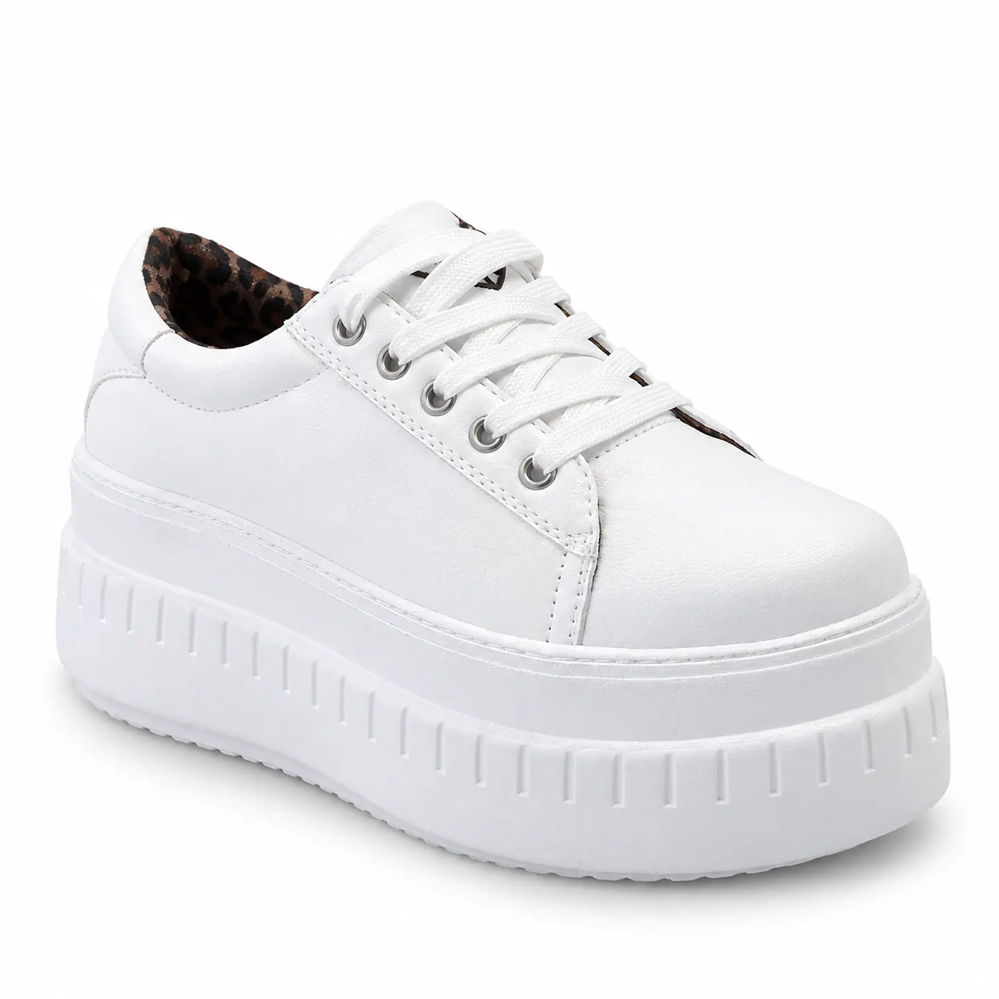 ZAPA MUJER PU BLANCO CORDON 2