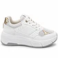 ZAPA MUJER PU BLANCO DORADO CORDON  - Miniatura 1