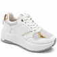 ZAPA MUJER PU BLANCO DORADO CORDON  - Miniatura 2
