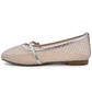 BALLERINA MUJER PU PLATA MALLA - Miniatura 3