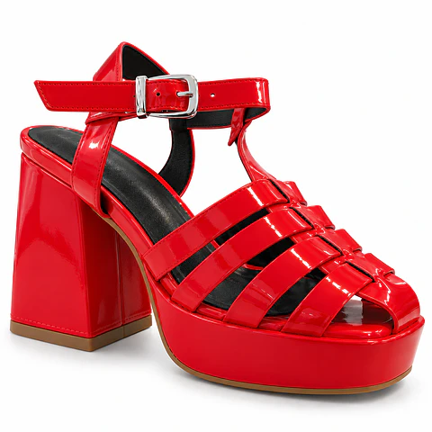 CHALA MUJER CHAROL ROJO TACON