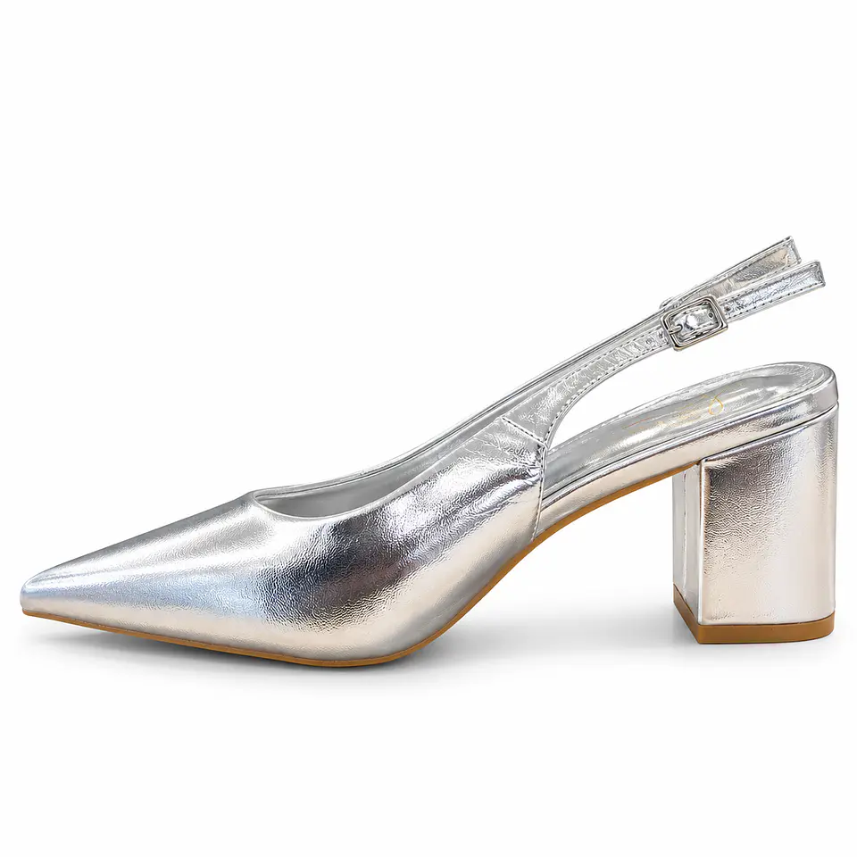 TACO MUJER PU PLATA 3