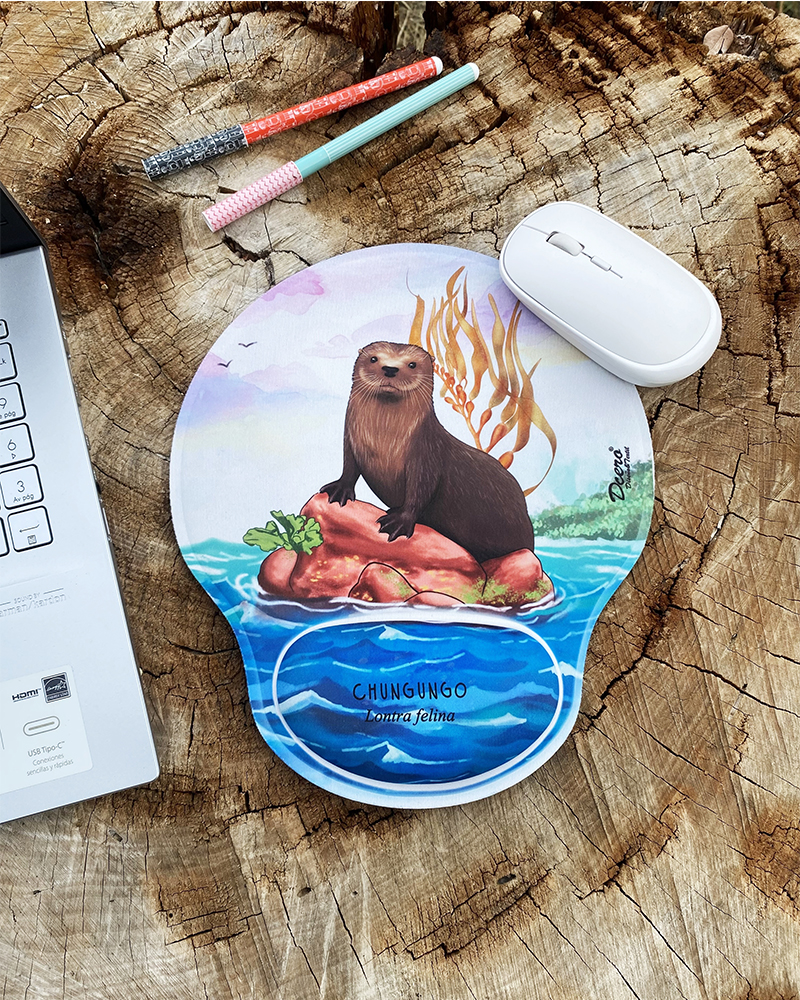 Mouse Pad Genius G-WMP 100 con Soporte Ergonómico Muñeca