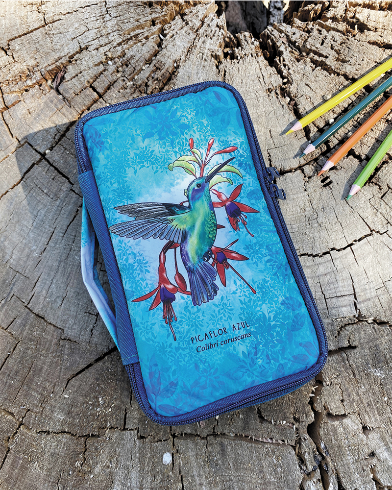 Estuche (M) Picaflor azul