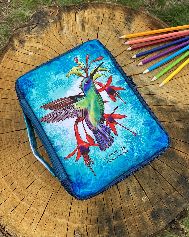 Estuche (L) Picaflor azul