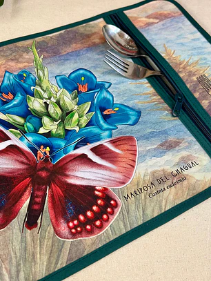 Individual Porta servicio Mariposa del Chagual