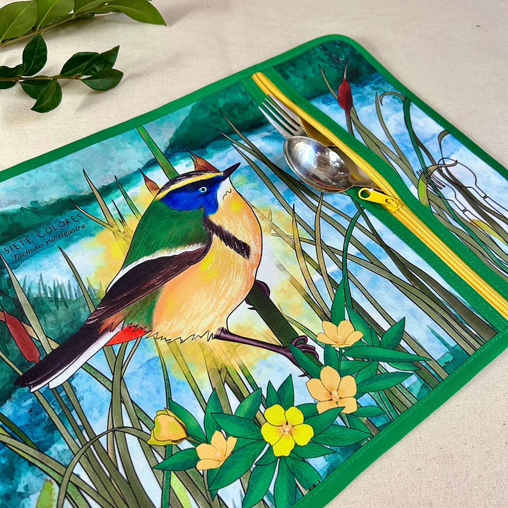 Individual Porta servicio Siete colores 2