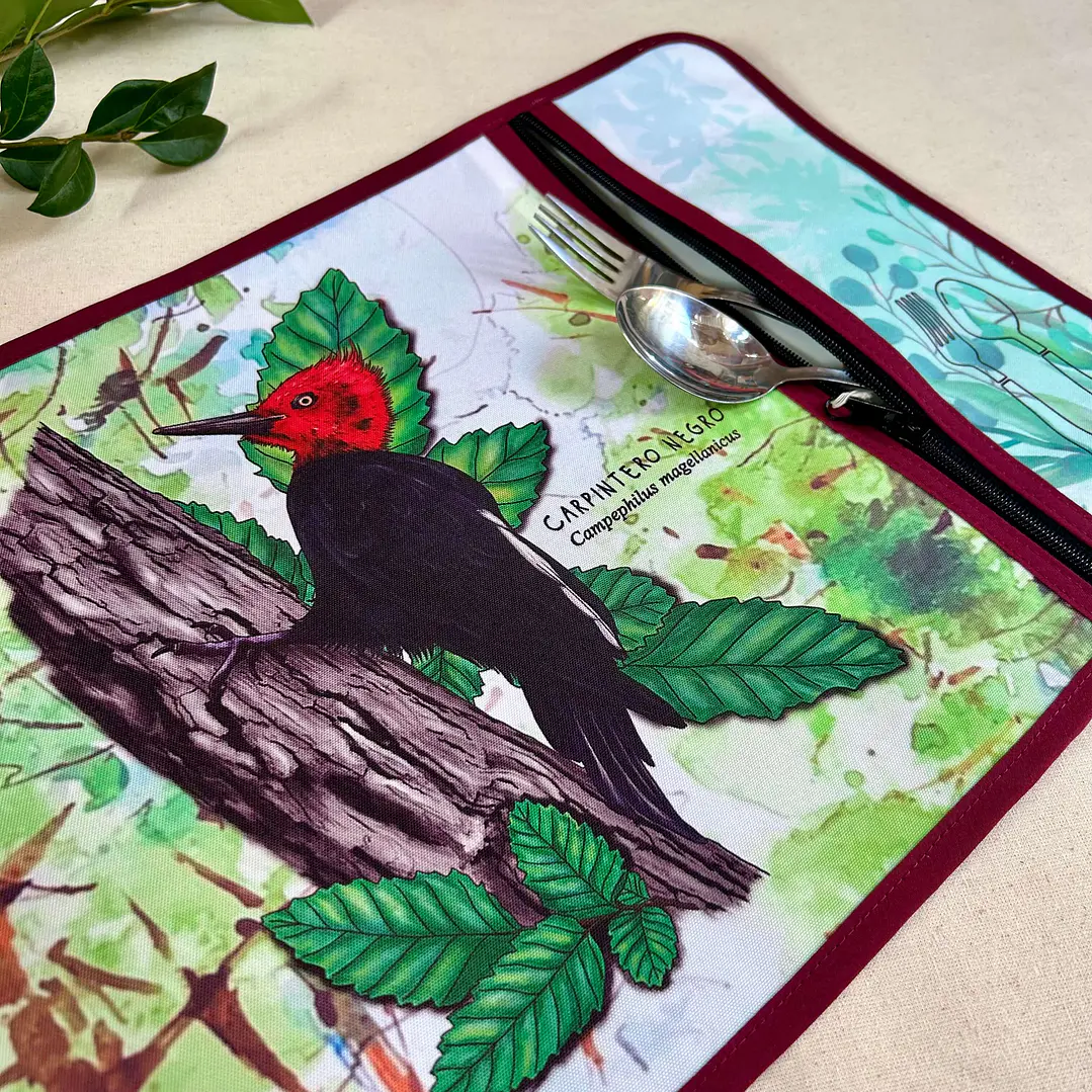 Individual Porta servicio Carpintero negro 2