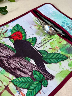 Individual Porta servicio Carpintero negro