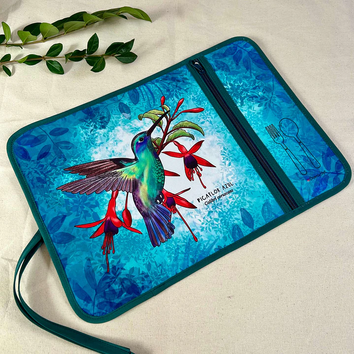 Individual Porta servicio Picaflor azul 1