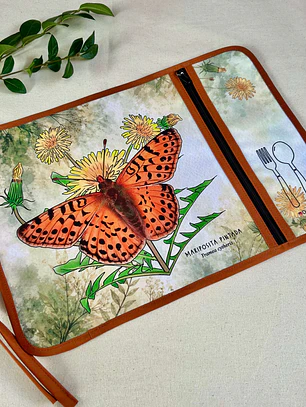 Individual Porta servicio Mariposita pintada