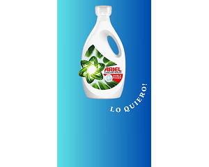 ARIEL LIQUIDO Doble poder concentrado 1.8L rinde 45 Lavados
