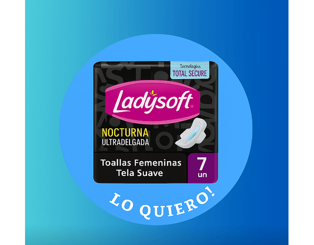 LADYSOFT NOCTURNA ULTRA DELGADA/SUAVE 14 UNIDADES