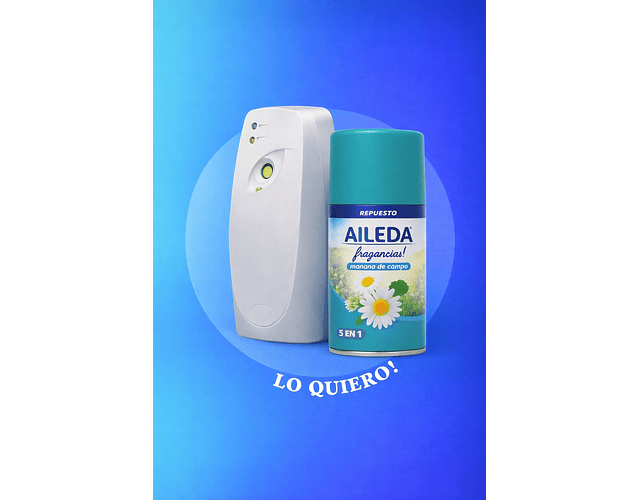 Ambientador Automático Aileda + Repuesto Fragancia Mañana de Campo