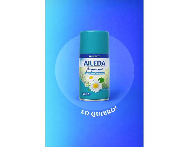 Repuesto Ambientador Automático Aileda Fragancia Mañana de Campo 250 g