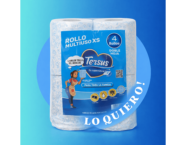 Toalla Tersuis x 4 un