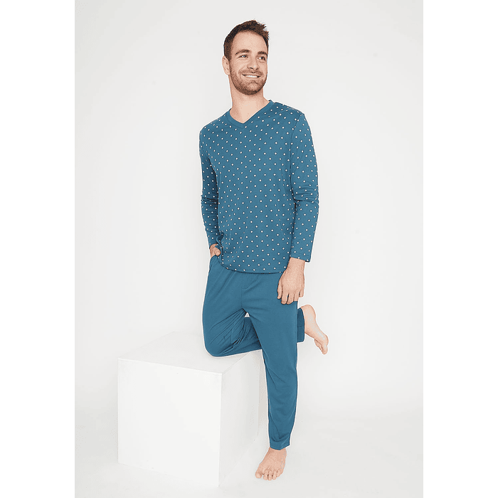 KAYSER PIJAMA ALGODON VERDE M 67.1783  1