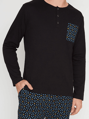 KAYSER PIJAMA ALGODON NEGRO M 67.1782 