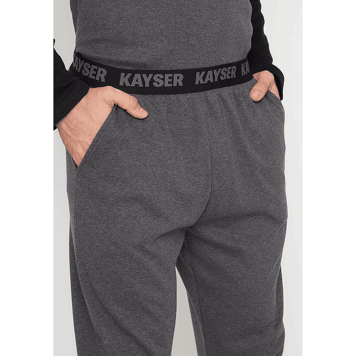 KAYSER PIJAMA ALGODON GRIS L 67.1790 2