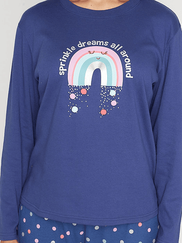 KAYSER PIJAMA ALGODON AZUL M 60.1521