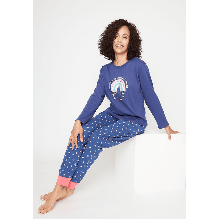 KAYSER PIJAMA ALGODON AZUL M 60.1521 1