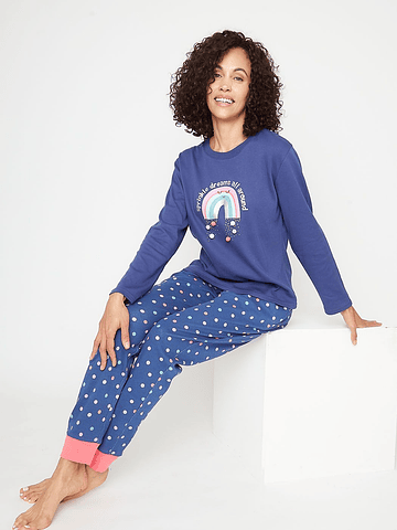 KAYSER PIJAMA ALGODON AZUL M 60.1521