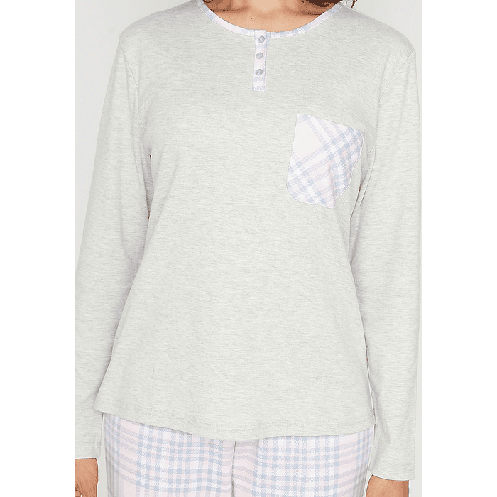 KAYSER PIJAMA ALGODON GRIS M 60.1528 2