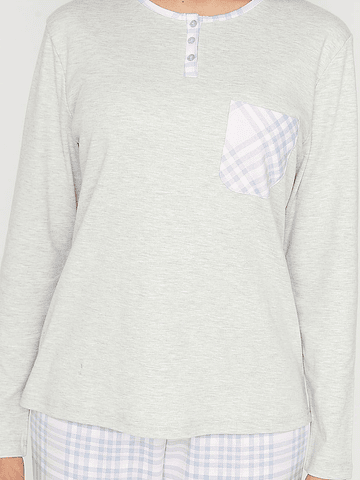 KAYSER PIJAMA ALGODON GRIS M 60.1528