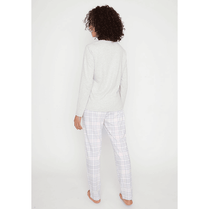 KAYSER PIJAMA ALGODON GRIS M 60.1528 3