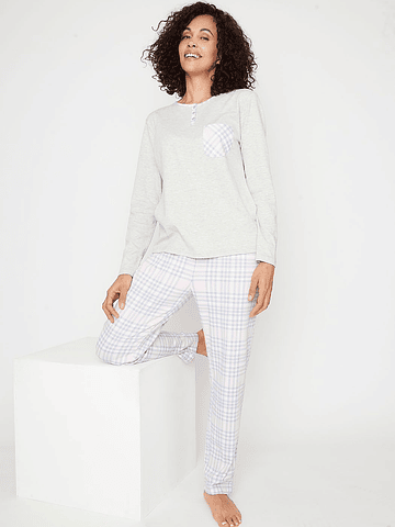 KAYSER PIJAMA ALGODON GRIS M 60.1528