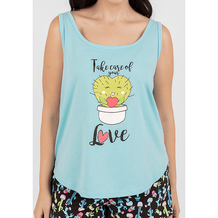 KAYSER PIJAMA ALGODON TURQUESA M 70.977 2