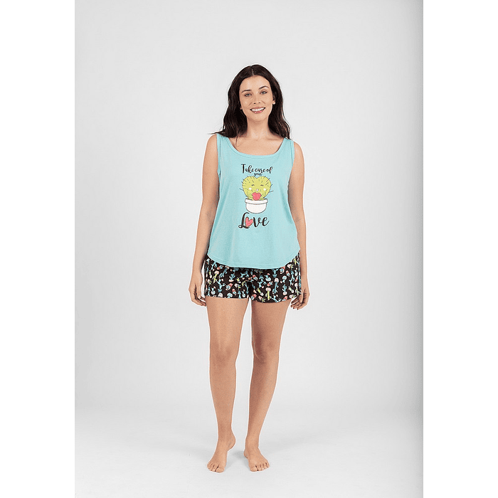 KAYSER PIJAMA ALGODON TURQUESA M 70.977 1