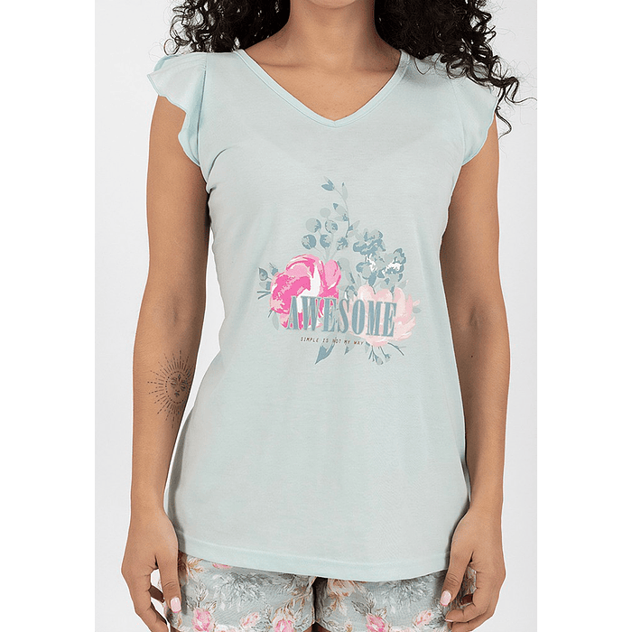 KAYSER PIJAMA ALGODON VERDE M 70.971 2