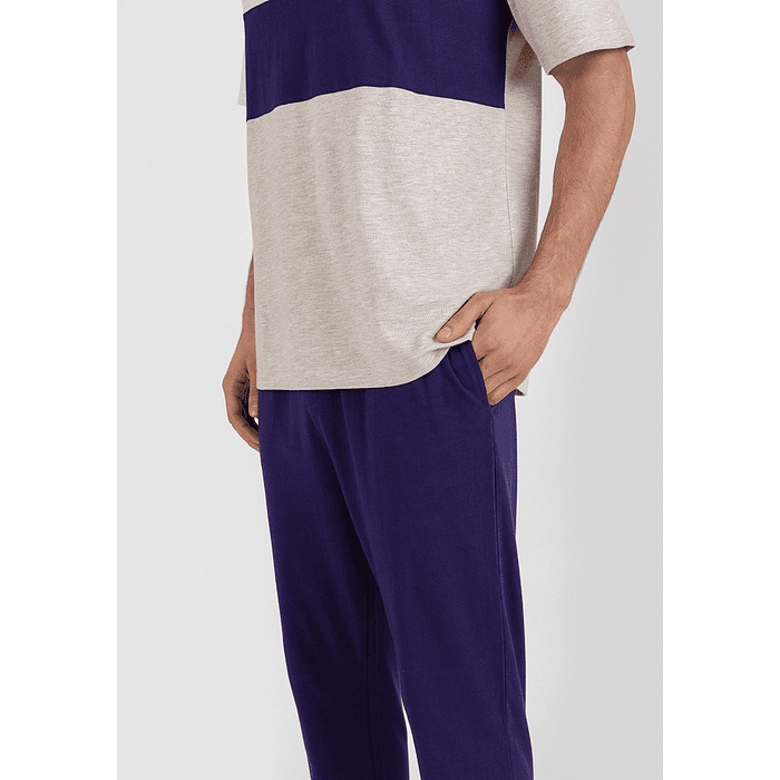 KAYSER PIJAMA ALGODON GRIS M/L 77.741 2