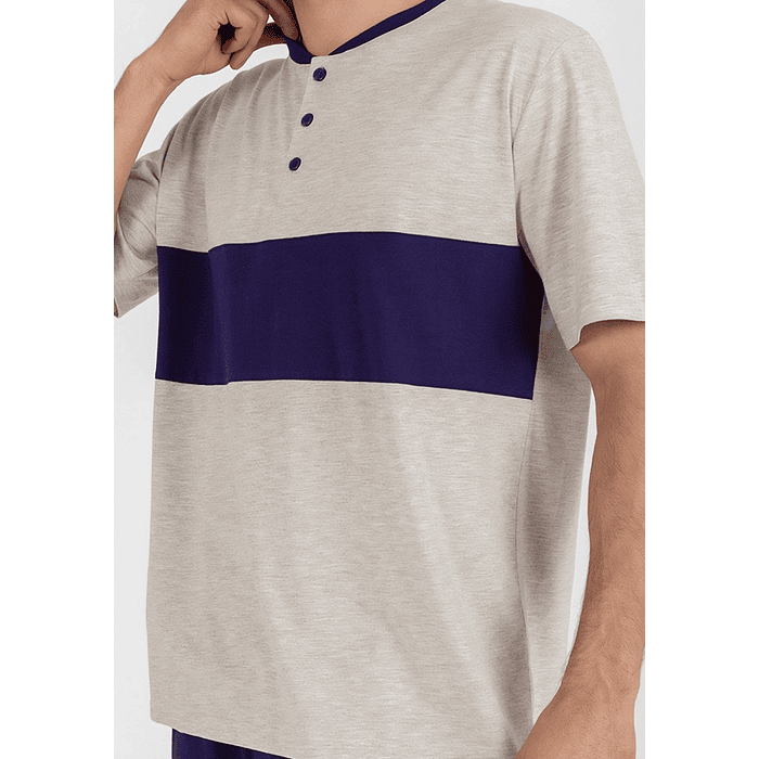 KAYSER PIJAMA ALGODON GRIS M/L 77.741 1