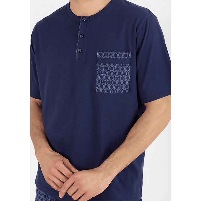 KAYSER PIJAMA ALGODON AZUL M 77.744 2