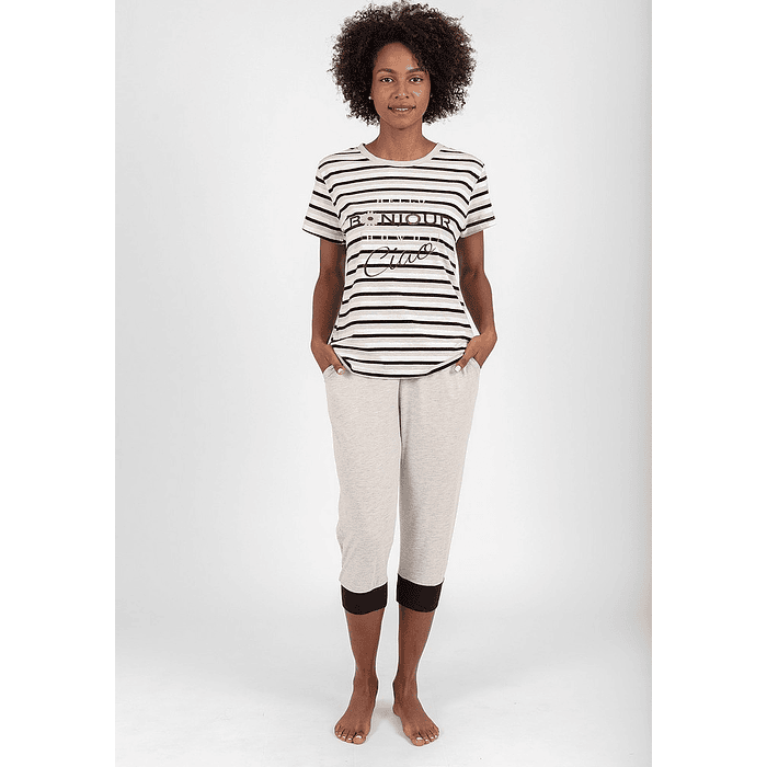 KAYSER PIJAMA ALGODON GRIS S 70.960 1