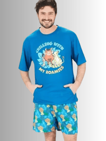 KAYSER PIJAMA ALGODON AZUL M D7737