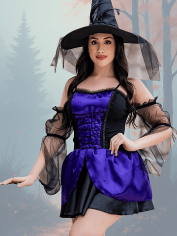 EROTICA BRUJA MORADO HW-M129-MOR