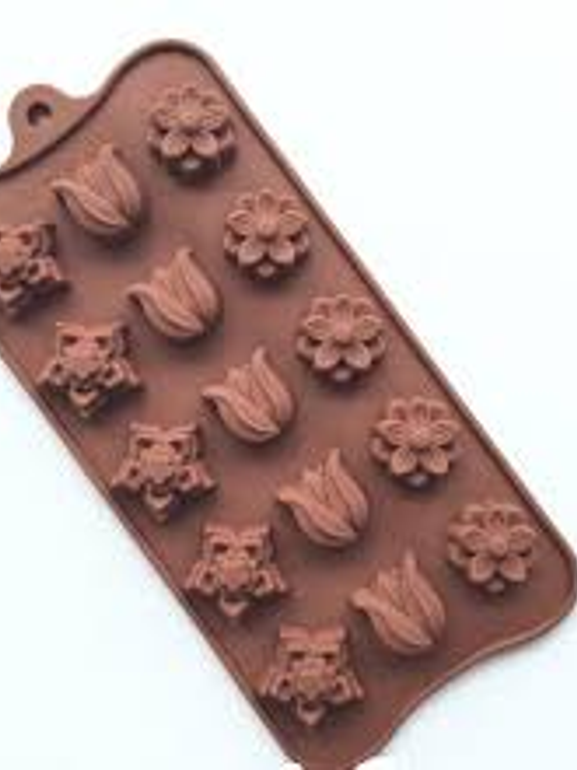 molde mini tulipan y flores y estrella 1