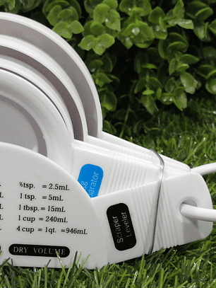 Cuchara medidora con tabla de medidas