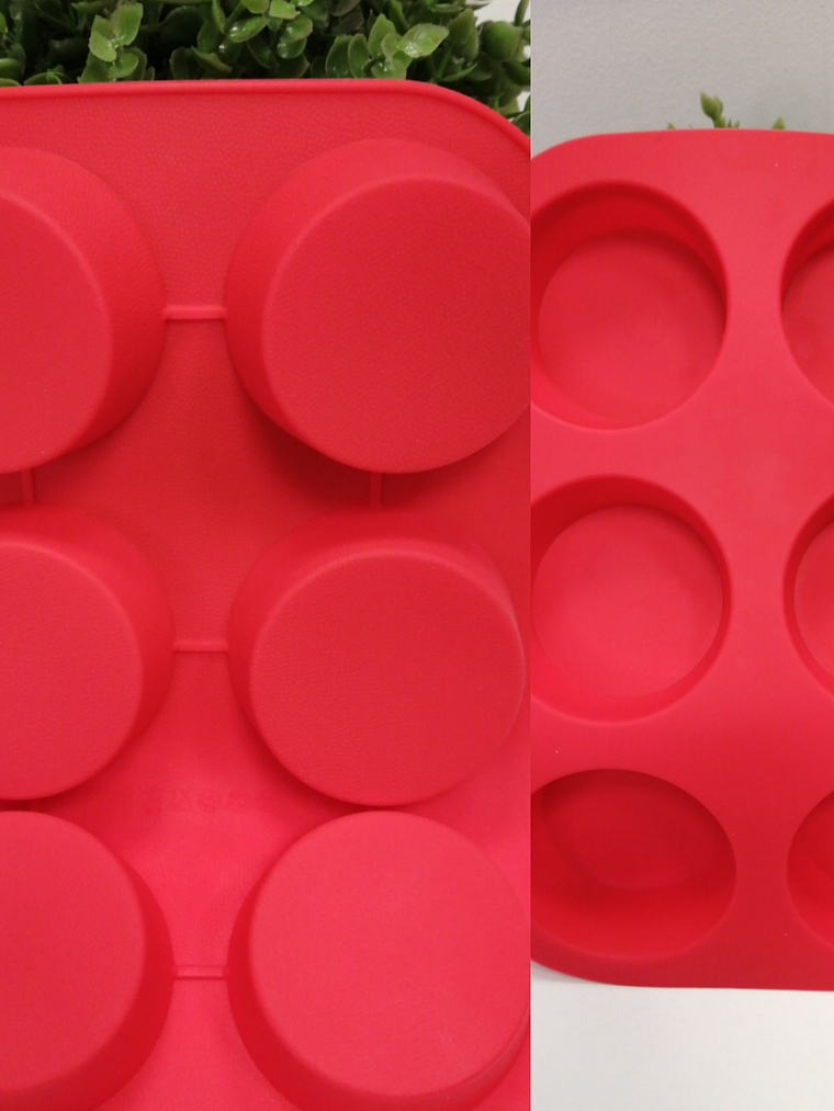 Molde 100 % redondo 6 cavidades 1