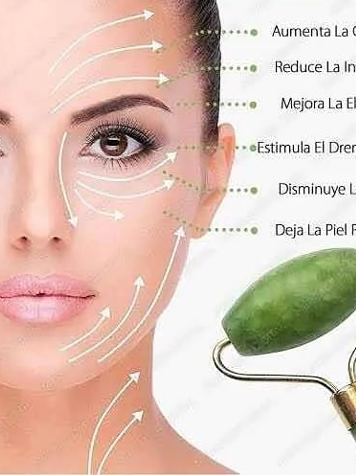 Rodillo de Jade verde  1