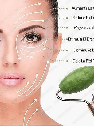 Rodillo de Jade verde 