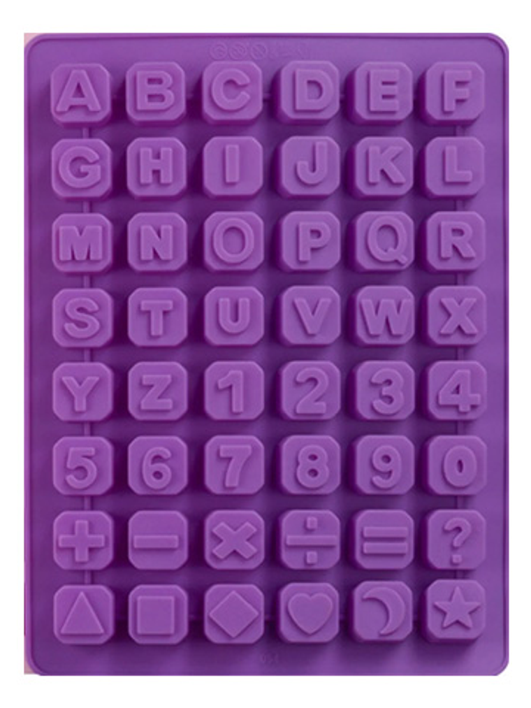 molde letras números signos 1