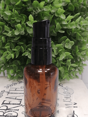 Envase ámbar vidrio 30 ml tapa crema