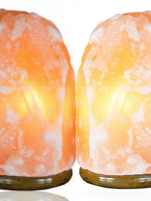 Lampara de sal himalaya con luz reguladora 