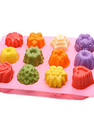 Molde flores, corazón, queque Grande o pequeño