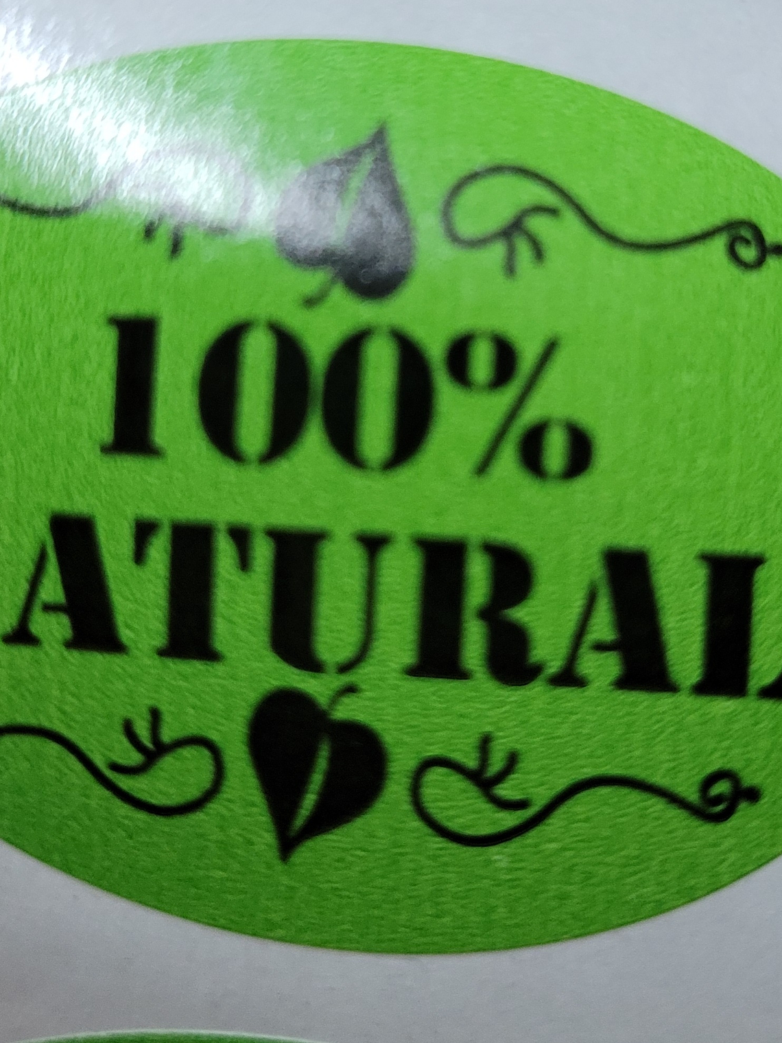  Etiqueta producto vegano y 100% natural  1